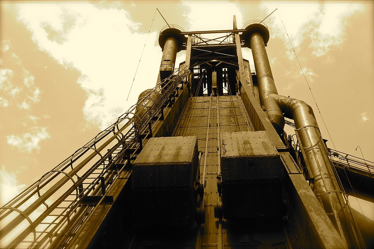 Reference photograph of carrie blast furnaces.