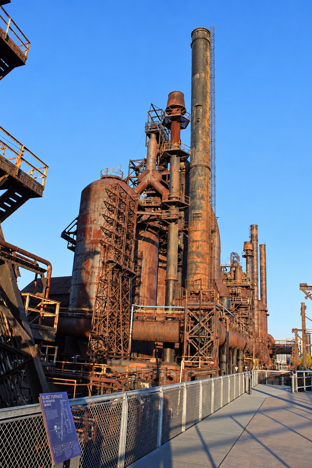 AI editorial illustration of steelstacks.