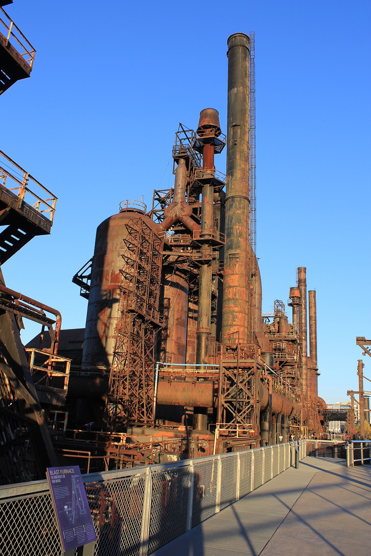 Reference photograph of steelstacks.