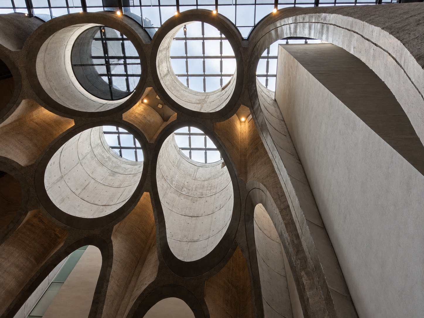 AI editorial illustration of zeitz mocaa.
